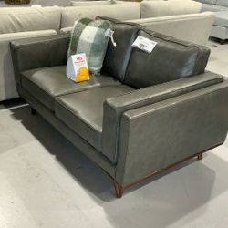 Leather Loveseat