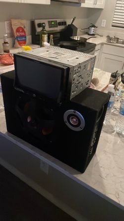 Car Audio Subwoofer Box with Double Din Head Unit