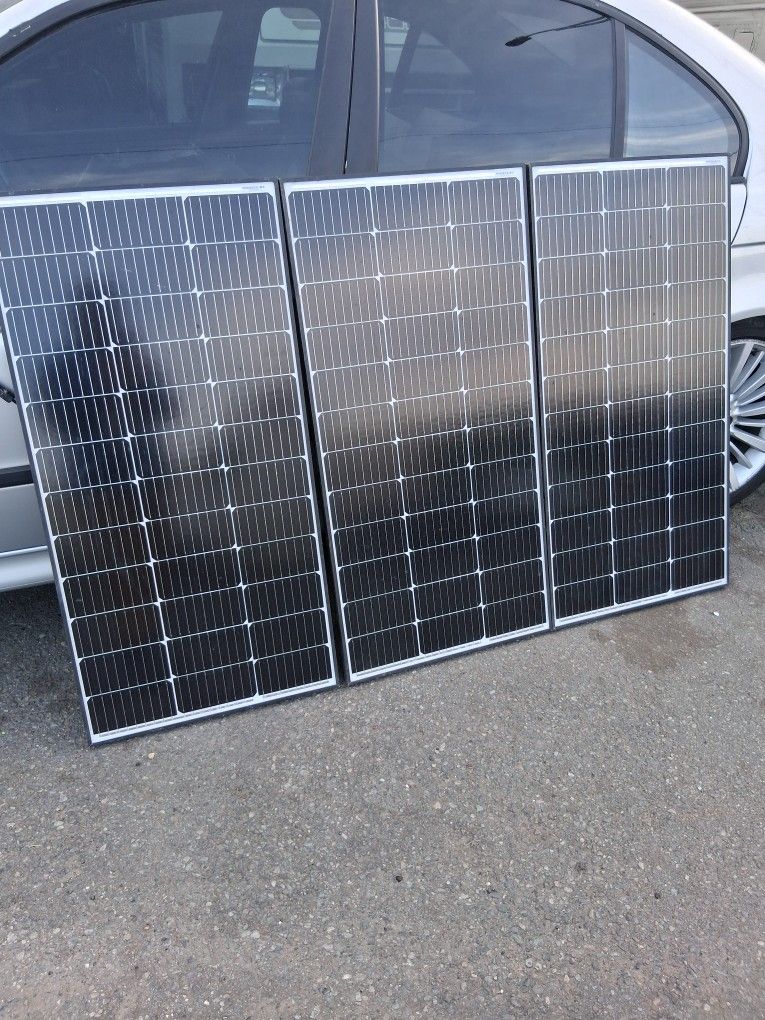 Three Solar Panels In New Condition