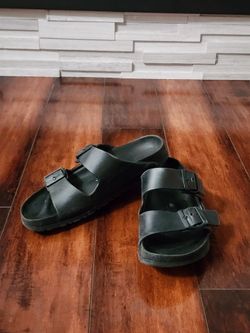 Birkenstock Arizona EVA Black Two-Strap Sandals Size EU 39 US Women's 8