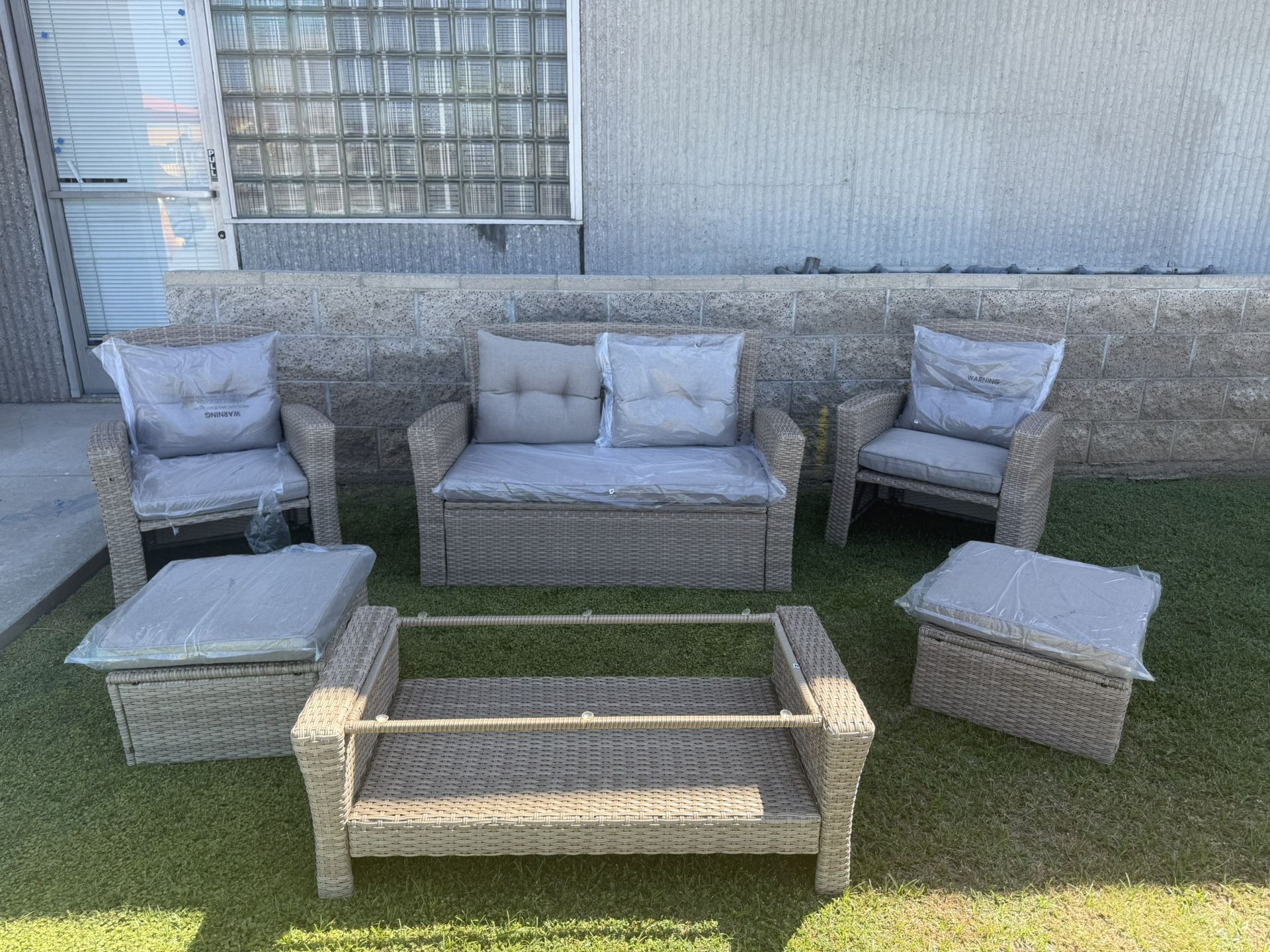 Brand New Patio Rattan Furniture Set
