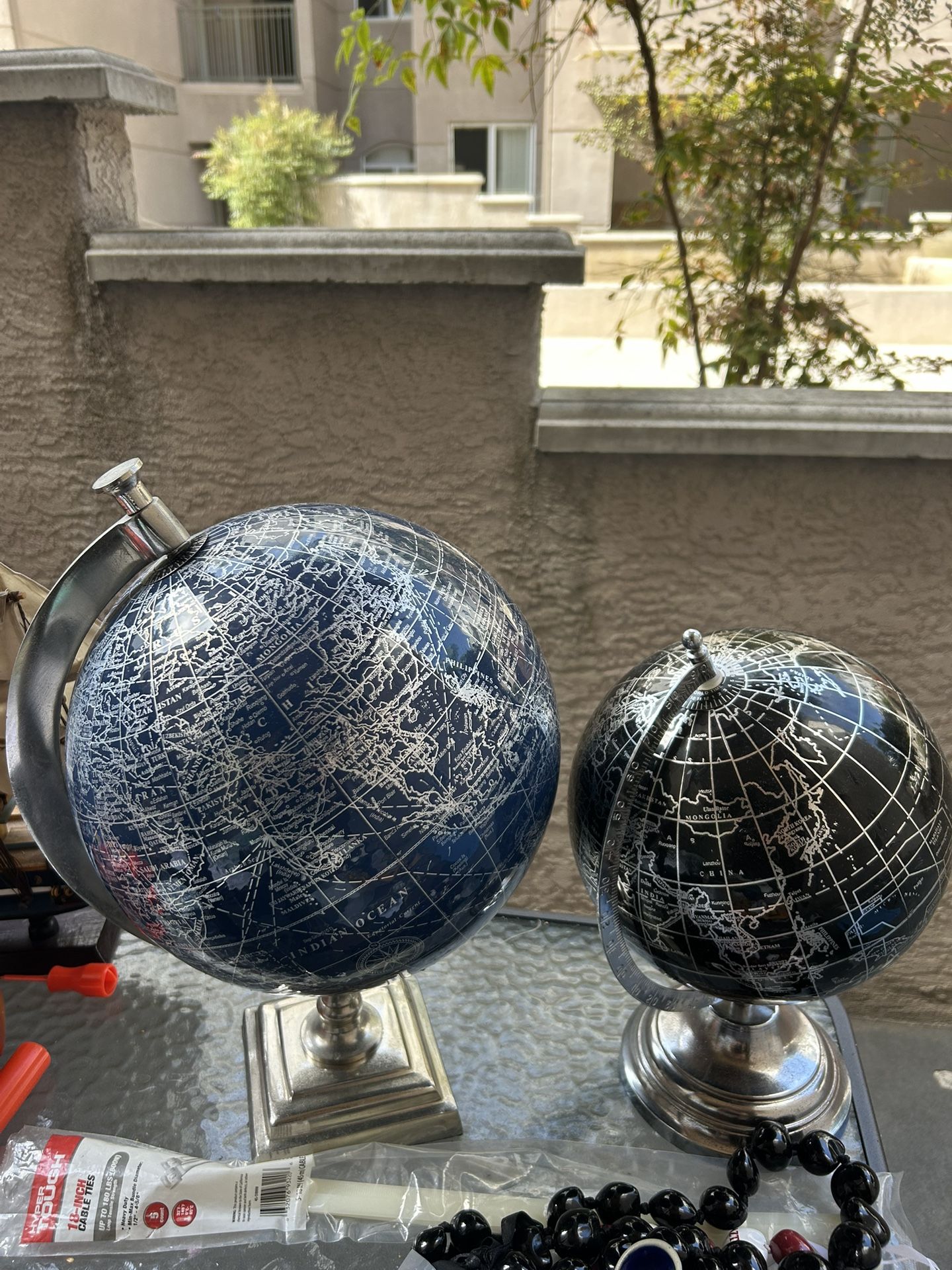 Globes And Sea-ship