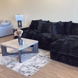 Super Comfy Black Sectional🔥 Special Price⭐️