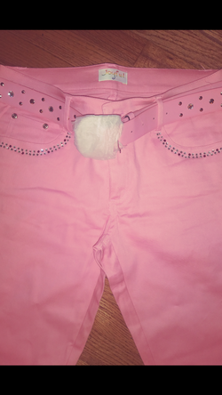 Joyful *New* Pink Pants with Rhinestones, Size 9