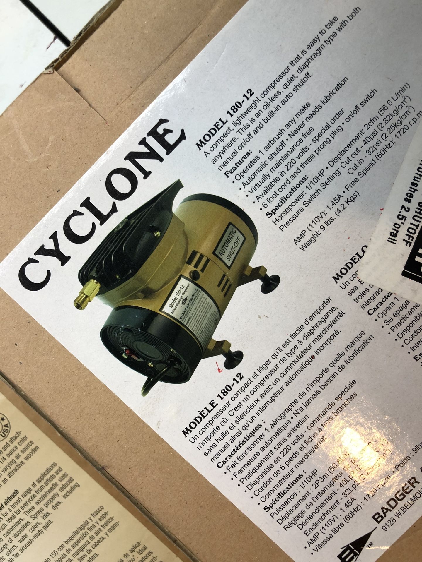 Cyclone AirBrush Kit And Compressor 