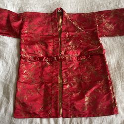 Old Shanghai Red Gold Kimono Brand New