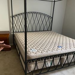 King Size Bed Frame & Mattress 