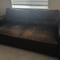 Grab And Go Deal 3+2 Faux Leather Couch 
