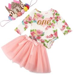 New Baby Girls First Birthday Outfit