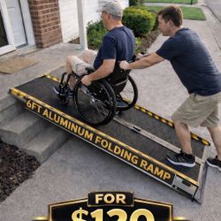 6ft Aluminum Heavy Duty Ramp  For $120 