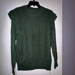 Brand New Size (Large) Dark Green Sweater 
