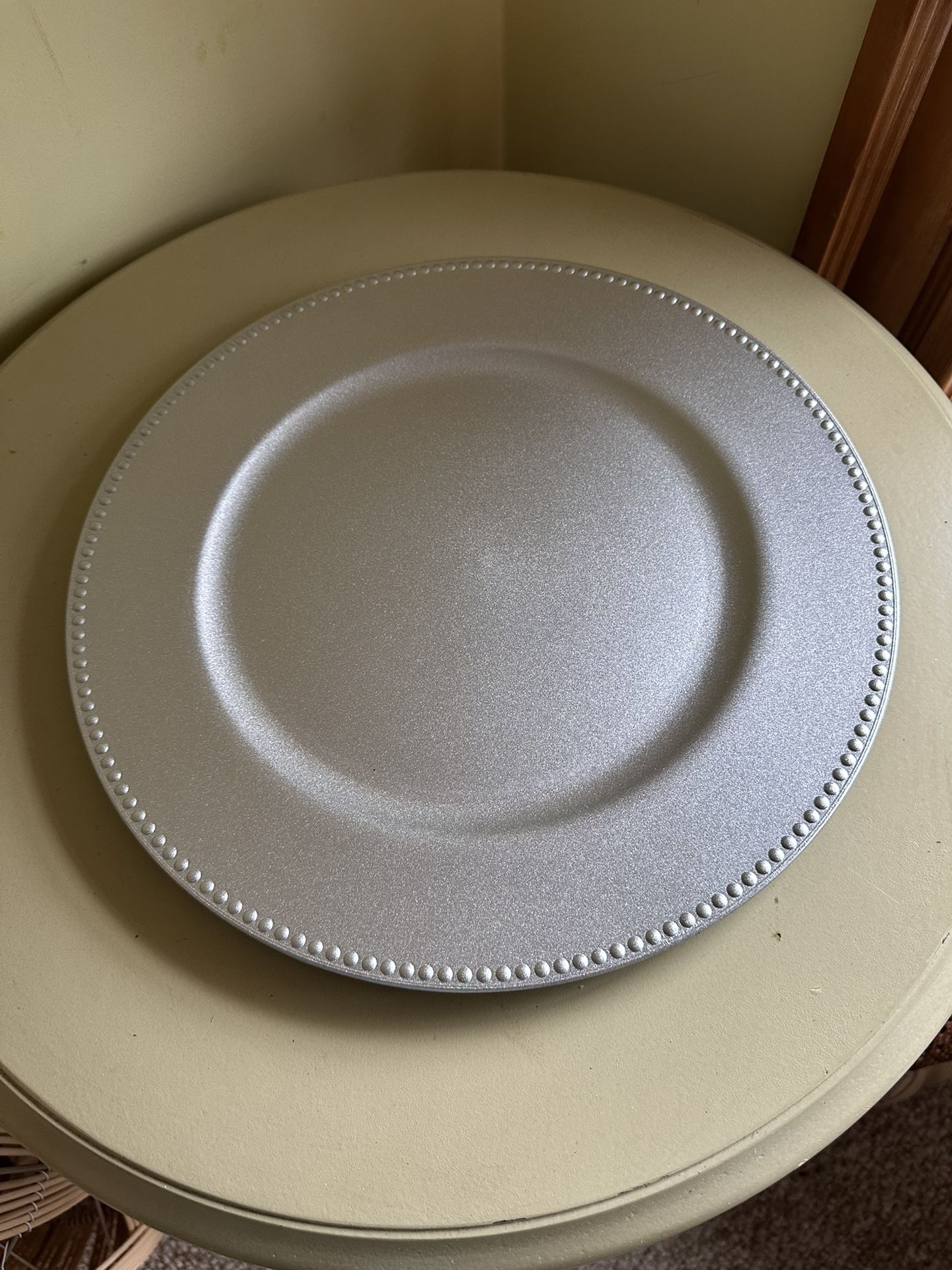 60 Silver Charger Plates