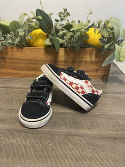 Checkered Vans Toddler Size 5