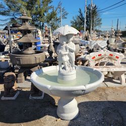 Concrete Fountain / Cement Backyard Garden Outdoor Fountains