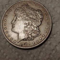 1901 Morgan Silver Dollar (O)