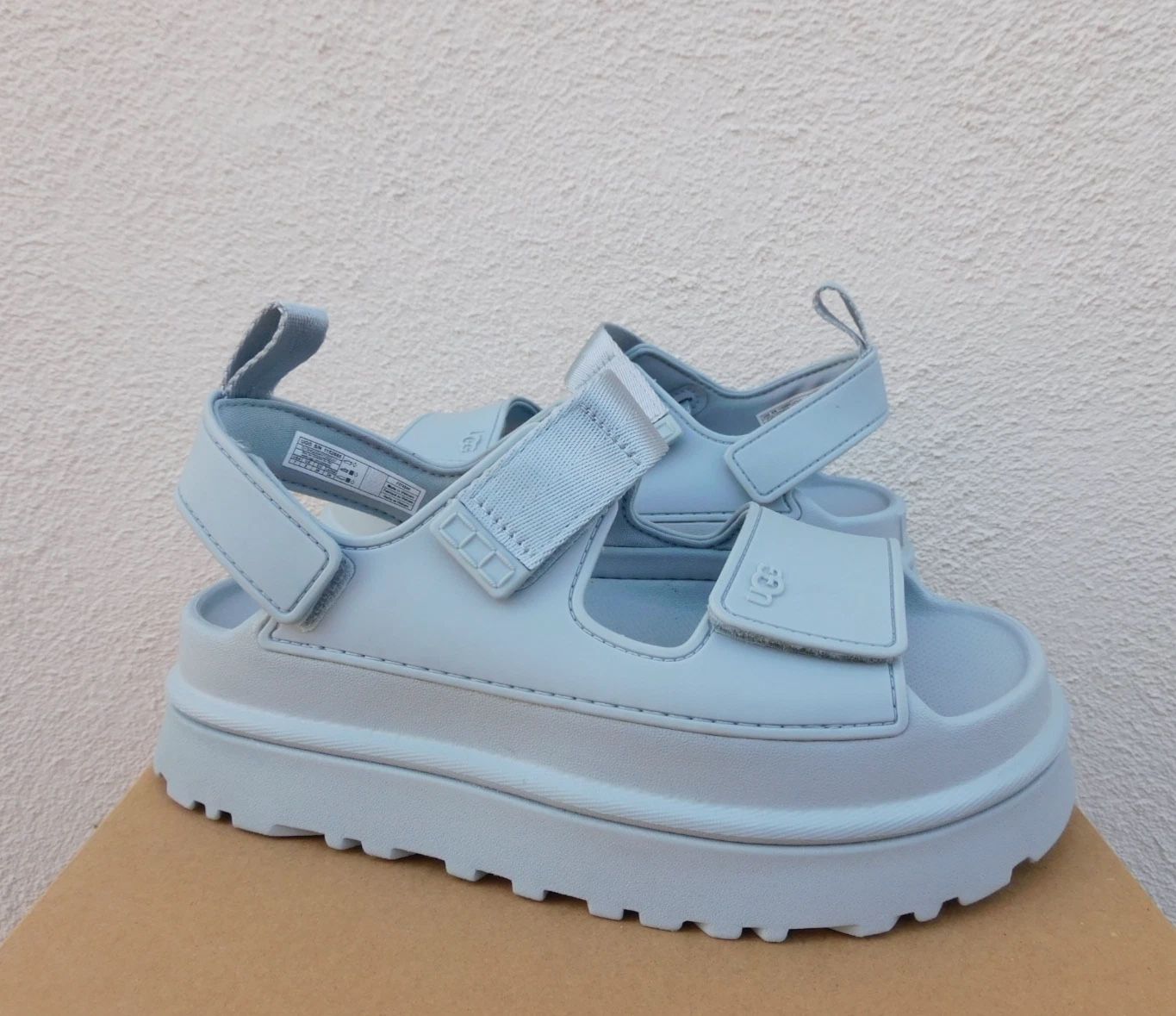 Women's UGG Goldenglow Platform Strappy Sandals - Sea Foam - Size 8
