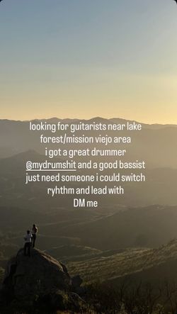 LOOKING FOR GUITARISTS NEAR LAKE FOREST/MISSION VIEJO