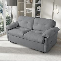 ZNTS Convertible Pull Out Sofa Bed Queen  Size,  