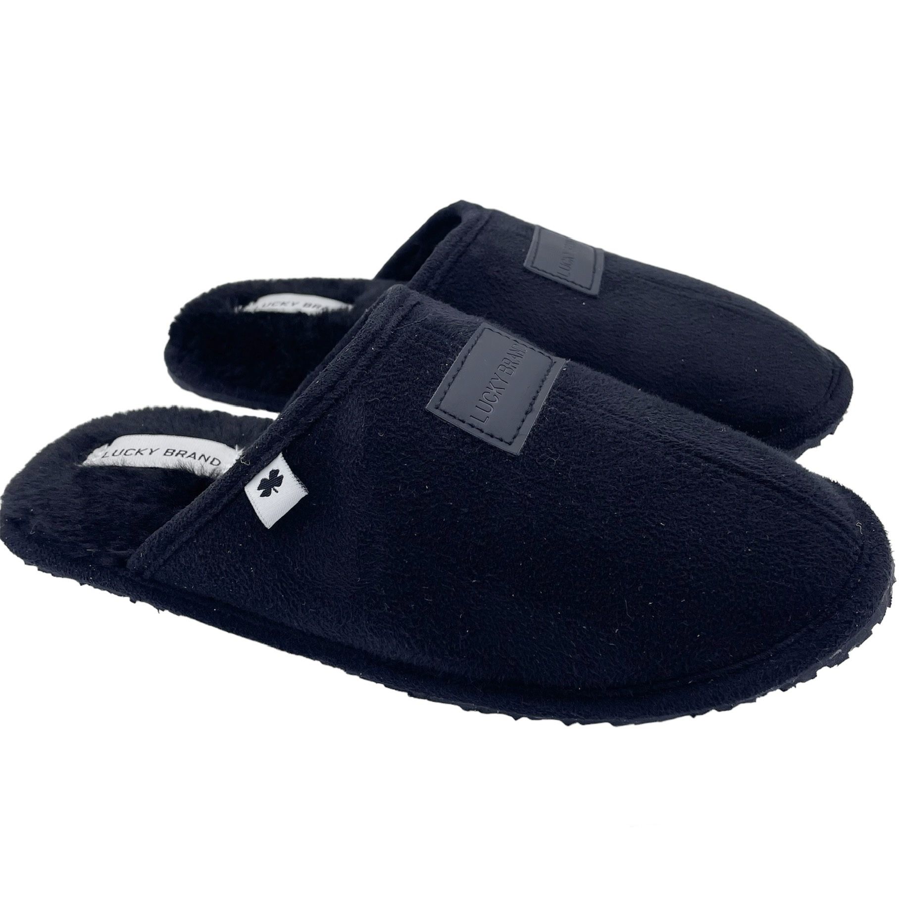 NEW Lucky Brand kids unisex Micro-Suede Scuff Slippers Size 13-1