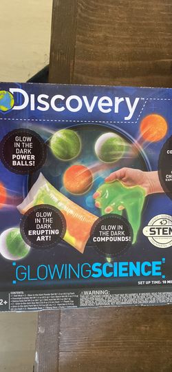 Discovery Kids Glowing Science Kit Home School Science Project Paint STEM 