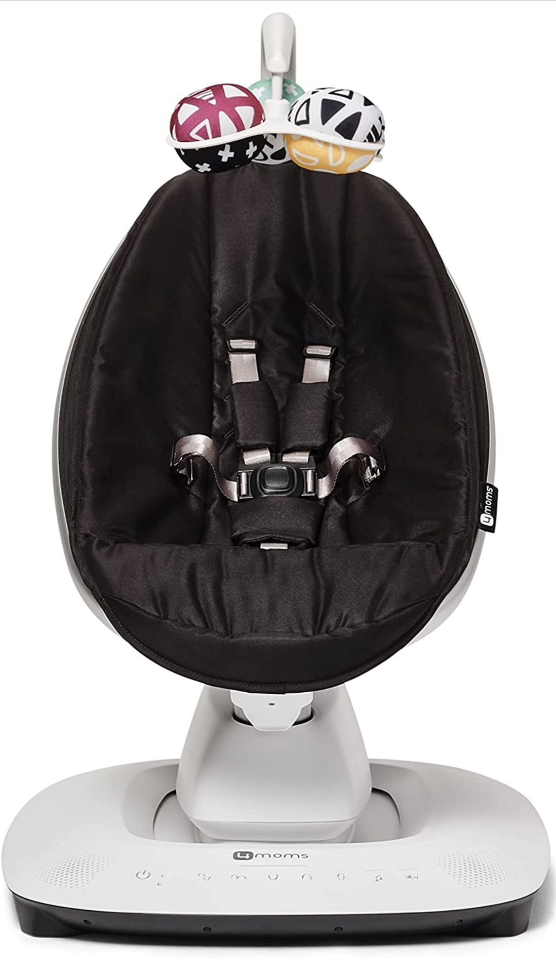 4moms MamaRoo Multi-Motion Baby Swing, Bluetooth Enabled with 5 Unique Motions, Black