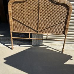 Rattan Headboard Not Sure If It’s Full Or Twin Check The Sizes