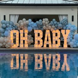 Marquee OH baby Letter 