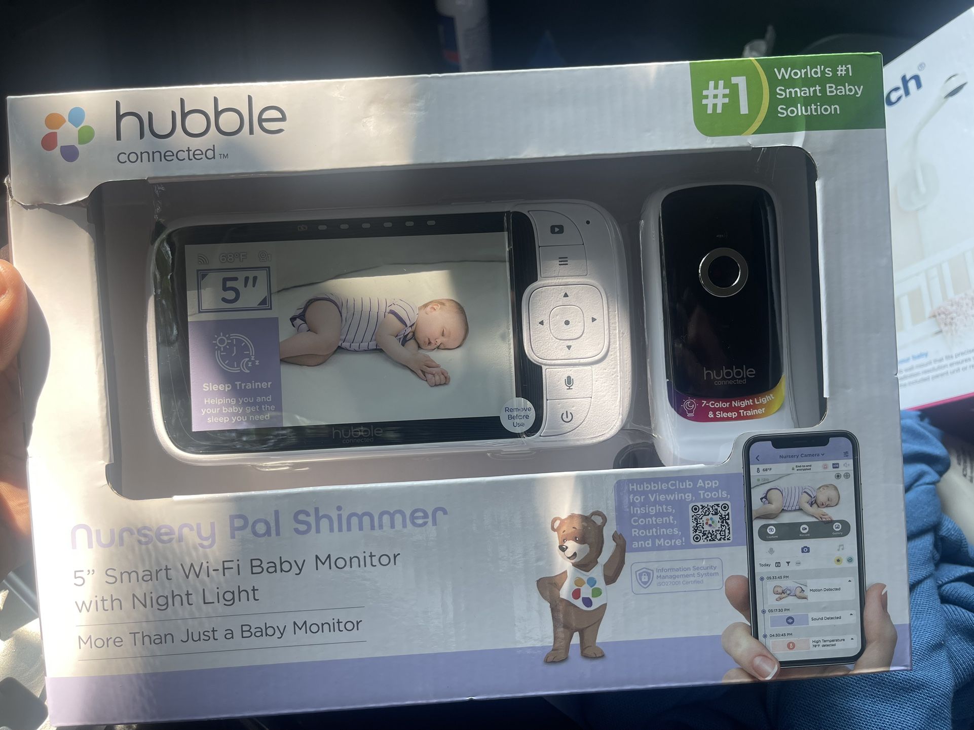 Nursery Pal Shimmer 5" Wi-Fi HD Baby Monitor with Night Light