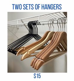 Two Sets of Clothes Hangers