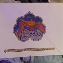 Pristine Condition, Disney Channel 1994 Aladdin Calendar