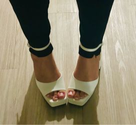 White pumps