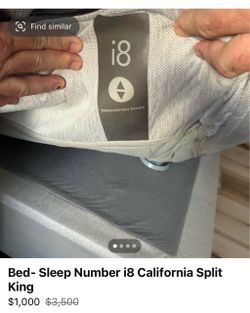 Sleep Number i8 Bed w/App Cali King
