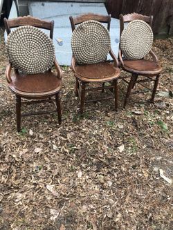 3 antique chairs