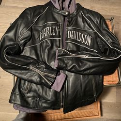 Harley Davidson Leather Jacket L Women