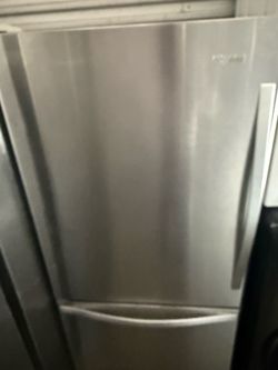 Whirlpool  stainless steel bottom freezer refrigerator