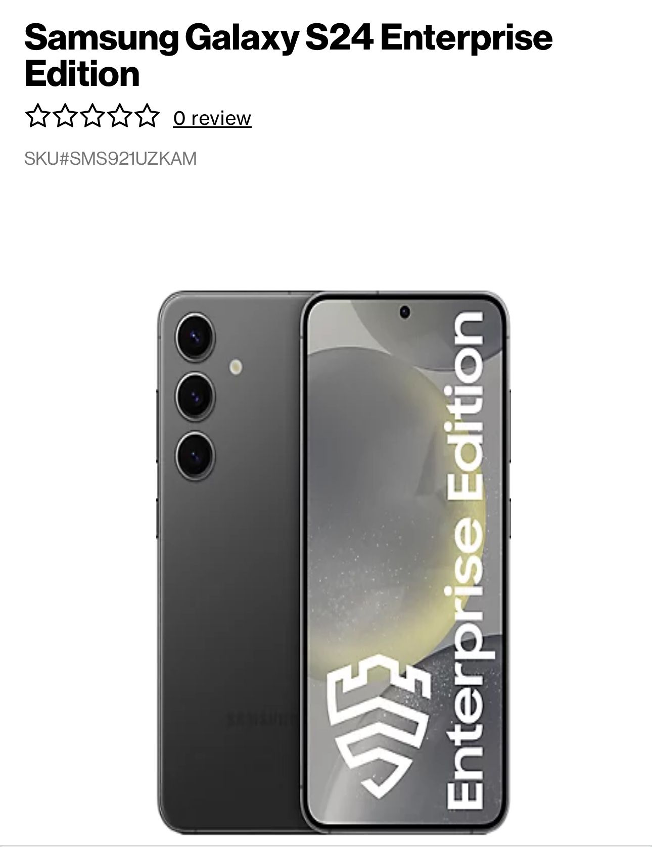 Samsung S24 (Enterprise Edition)