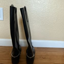 NWT Black Sam And Libby Black Riding Boots With Bit