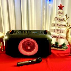 Partybox On-The-Go Essential Portable Party Speaker Wireless Microphone USB/TF/F