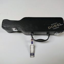 Maestro Dobel Tequila Guitar Style Bottle Case with Tag - Empty