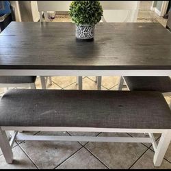 Dining Table Set With Bench 