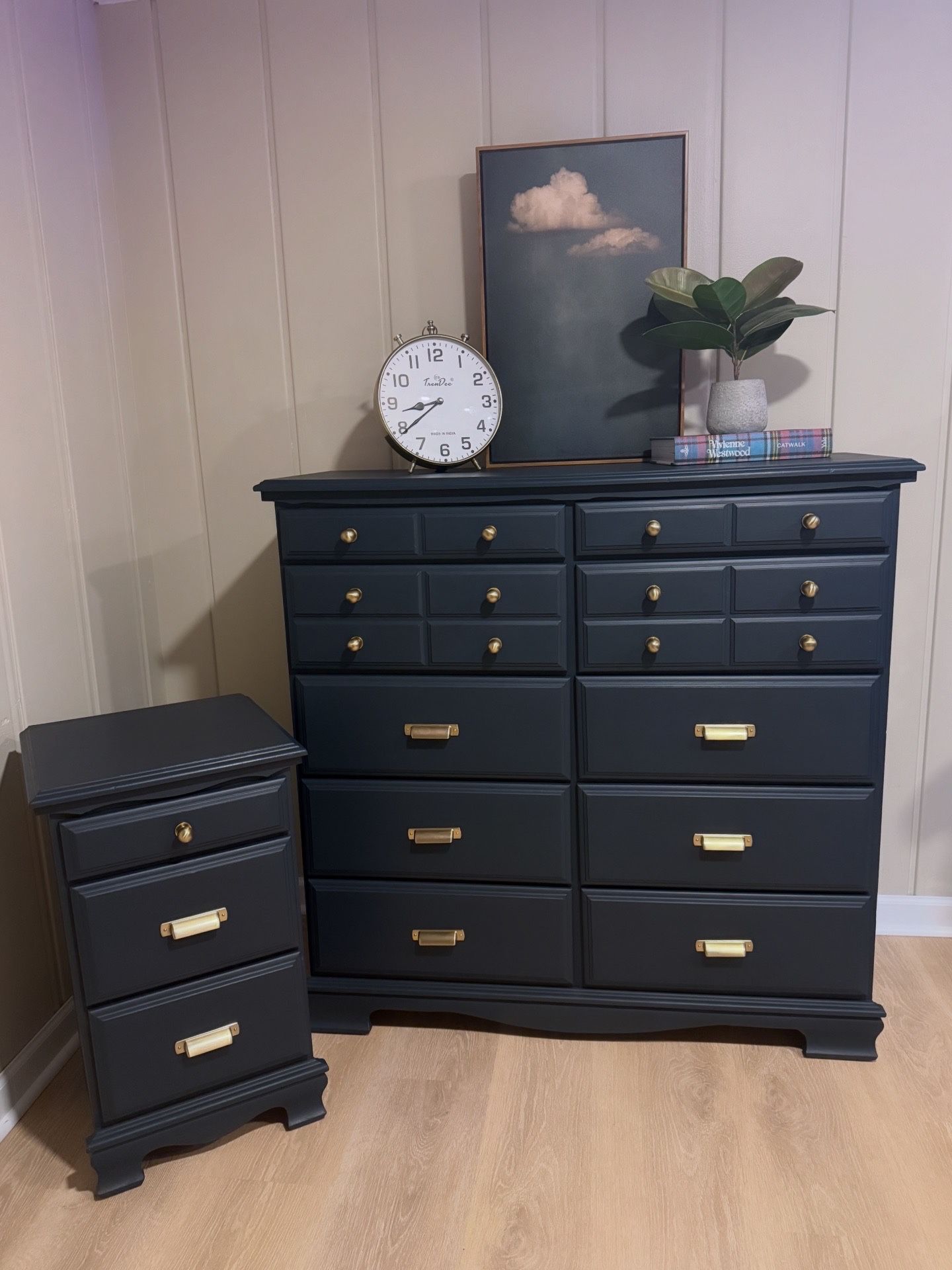 Beautifully Refinished Dresser Set- Free Delivery In The Metro