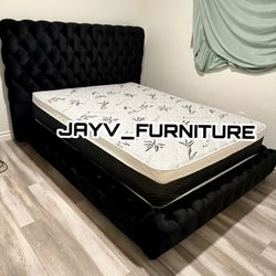 New Queen Bed Frame With Mattress 