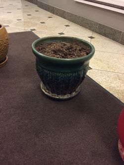 Potting porcelain pot for plants indoor or outside