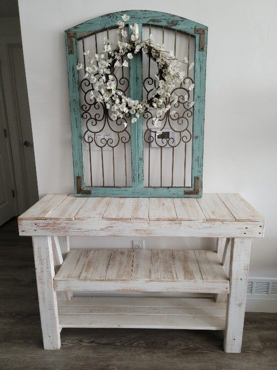 farmhouse entry way table