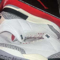 Jordan 3 White Cement Reimagined Size 12 DS