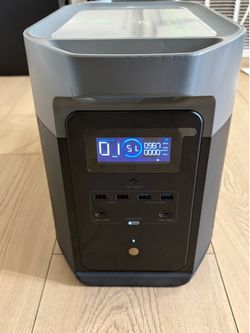 EF ECOFLOW Portable Power Station DELTA Max, 2000wLFP Solar Generator, Full Charge in 1 Hr, 1612Wh Solar Powered Generator for Home Backup