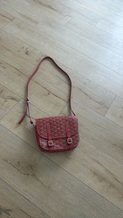 Red messenger bag
