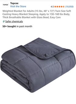 Topcee Weighted Blanket 15 lbs Twin Size