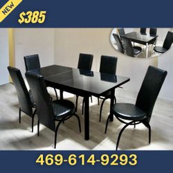 Black Dining Set 