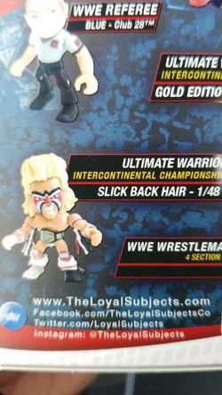 loyal subjects CHASE figure. ULTIMATE WARRIOR. IC CHAMP